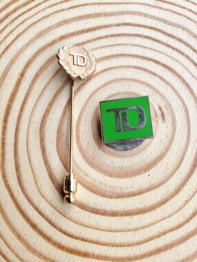 Vtg. 10kt GF TD Stick Pin & Lapel Pin (Unisex)